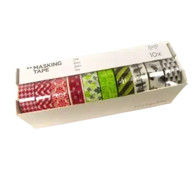 Nouvel Arrivage Lot Masking Tape Rouge, Vert et Noir x10 INNSPIRO – 15 mm x 10 m