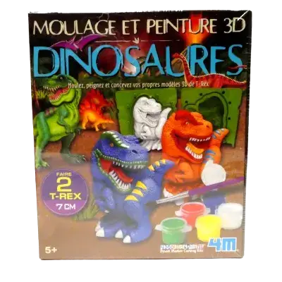Populaire Kit création statuettes dinosaures en plâtre – 2 T-Rex