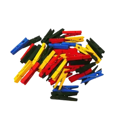 Pinces à Linge en Bois Multicolore – 4,5 cm x50 Quantité Limitée