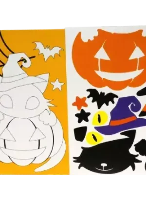 Seulement Aujourd'hui Carte Puzzle avec Stickers Halloween – 16 x 22 cm