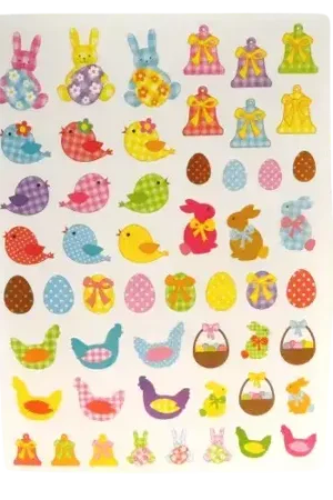 Gommettes thème Pâques 106 pièces Petit Prix