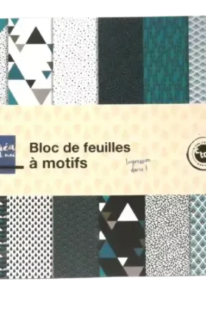 Lot de 24 Feuilles Imprimées Recto/Verso 15,2 x 15,2 cm – Thème Graphique Produit De Marque