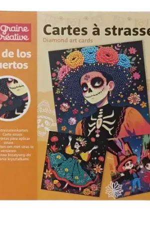 Kit Cartes à Strasser « Dia de los Muertos » – Graine Creative Prix Choc