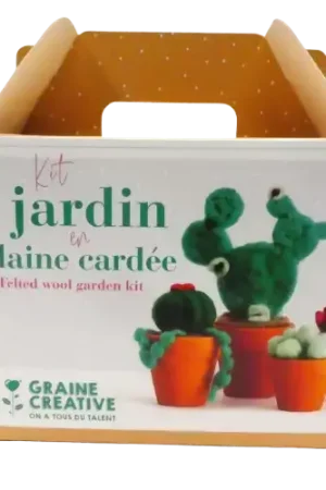 Offre Du Jour Kit complet jardin en laine cardée GRAINE CREATIVE