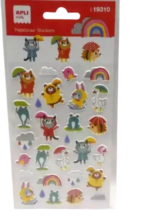 Stickers Animaux sous la Pluie – APLI x28 Meilleur Prix