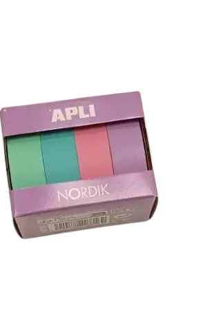 Washi Tape "Nordik" APLI – Lot de 4 rouleaux pastels Petit Prix