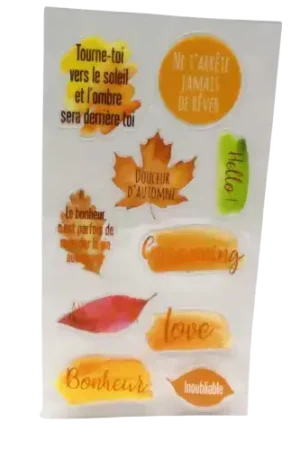 Planche de stickers ARTEMIO – Automne doré Solde