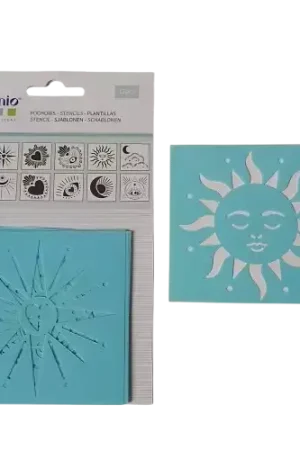 Lot de 10 pochoirs Artemio « Céleste » – 9 x 9 cm Prix Promo