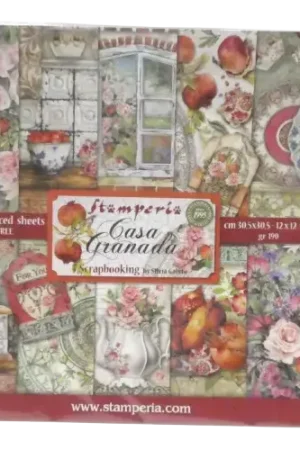 Dernière Chance Bloc Papier Scrapbooking "Casa Granada" – STAMPERIA 30,5 x 30,5 cm