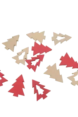 Embellissements Sapins en Bois – Lot de 12 GLOREX Offre Exclusive