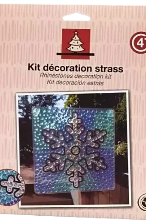 Kit décoration strass – Flocon 20 x 20 cm Promotion Saisonnière