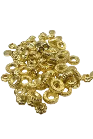Intercalaires de perles acrylique doré – lot de 105 Super Prix
