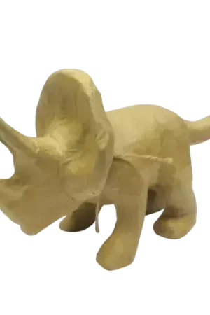 Tricératops en papier mâché DECOPATCH – 15,5 cm Paiement Sécurisé
