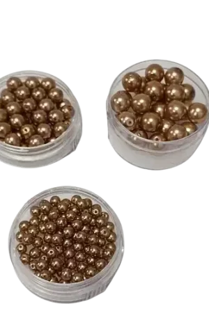 Prix Choc Perles en verre Renaissance Rayher – 4 mm, 6 mm, 8 mm