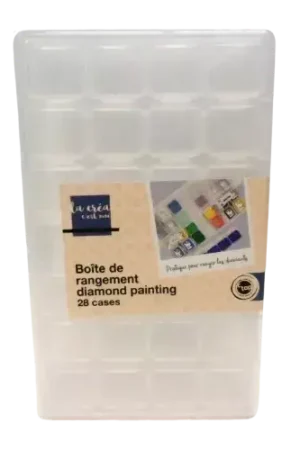 Bon Plan Boîte de rangement Diamond Painting – 28 ou 56 cases