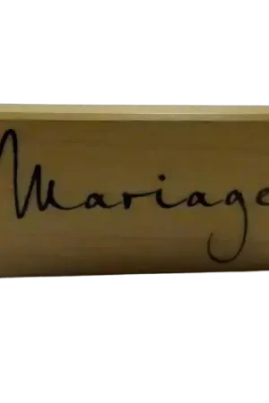 Tampon bois ARTEMIO “Mariage” – 6 x 3 cm Offre Limitée