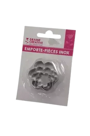 Livraison Express Lot de 3 emporte-pièces fleurs GRAINE CREATIVE – 2, 3 et 4 cm