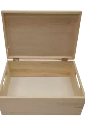 Coffre de Rangement en Bois 29,5 x 12,5 x 19,5 cm – À Personnaliser Nouvelle Collection