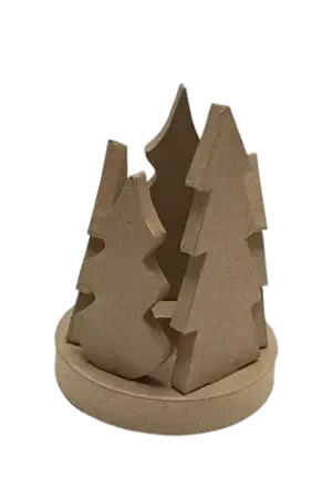 Bougeoir Forêt de sapin Decopatch 25 x 36 x 2 cm Dernier Modèle