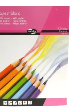 Bloc de dessin MAILDOR 90 g/m² – 100 feuilles 21 x 29,7 cm Petit Prix