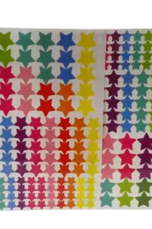 Gommettes Étoiles – 2 modèles pastels ou vifs Expédié Aujourd'hui
