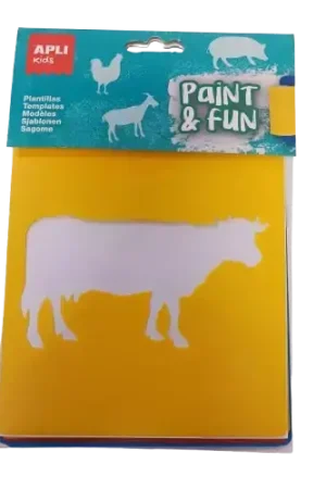 6 Pochoirs Animaux de la Ferme APLI – 15 x 15 cm Bon Plan