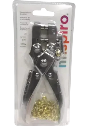 Affaire À Saisir Pince à œillets INNSPIRO + 100 œillets dorés – Perforation 5 mm