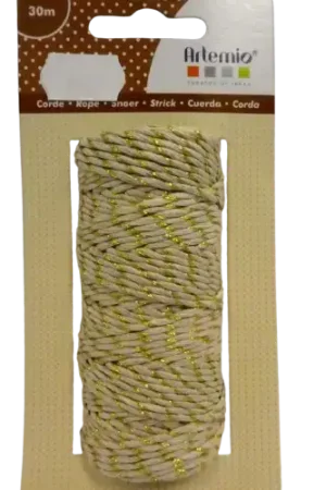 Offre Exclusive Corde Coton Doré 30 m ARTEMIO