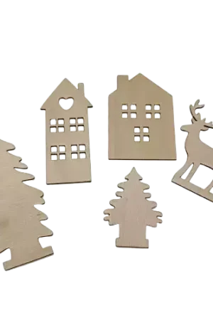 Nouveauté Embellissements en Bois x5 – 6 à 11,5 cm