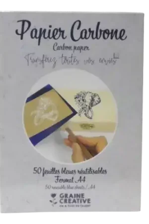 Papier carbone réutilisable x50 feuilles A4 – Transfert facile Pas Cher