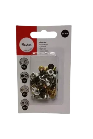 Acheter En Ligne Œillets RAYHER 5 mm – Lot de 50 pièces multicolores