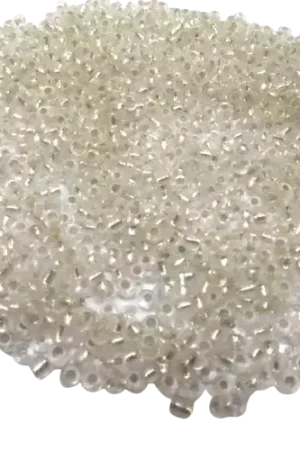 Perles de rocailles blanches transparentes brillantes – 2 mm – 15 g, 100 g ou 500 g Offre Du Jour