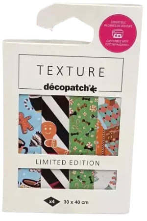 Livraison Express Assortiment 4 Papiers Foil Noël En Cuisine 30 x 40 cm – Multicolore Decopatch