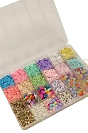 Commander Vite Boîte de Perles Heishi et Acrylique Pastels – 190 g