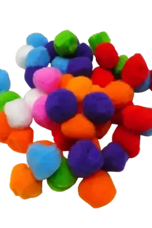 Nouvel Arrivage Pompons Multicolores 50 mm – Lot de 50 Innspiro