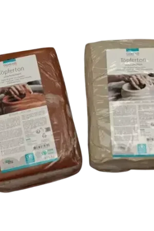 Argile de Potier sans Chamotte GLOREX 5 kg – Blanche ou Rouge (Topferton) Nouvelle Collection