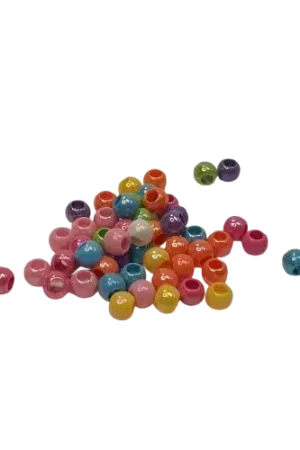 Paiement Sécurisé Perles grand trou nacrées – 8 couleurs – 10x8 mm – environ 40 g