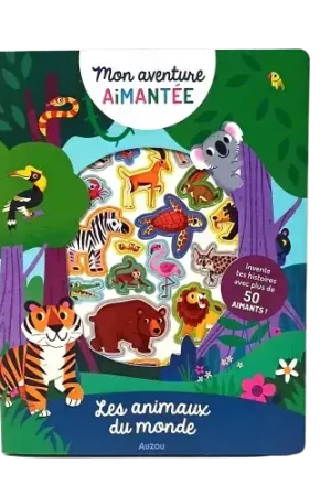 Mon aventure aimantée – Les animaux du monde – Auzou Commande En Gros