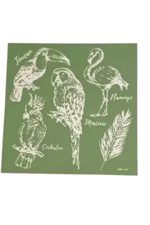 Pochoir Adhésif Repositionnable – Thème Oiseaux Jusqu'à Épuisement Des Stocks