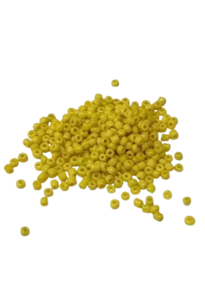 Perles de Rocaille Jaune 3 mm – 100 g Populaire