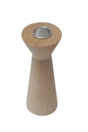 Bougeoir en bois 5,5 x 15 cm Offre Spéciale