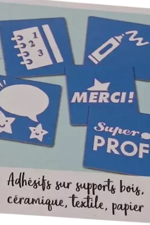 Pochoir adhésif Super Prof x 5 Achetez Aujourd'hui