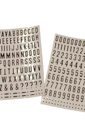 Must-Have Stickers Alphabets Noirs Pailletés MY MANDARINE – 228 autocollants
