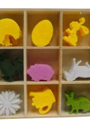 Remise 36 Formes de Pâques en Feutrine – 2,5 à 3 cm