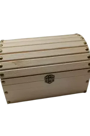 Coffre Pirate en Bois à Décorer – 25 x 18 x 15 cm Top Vente