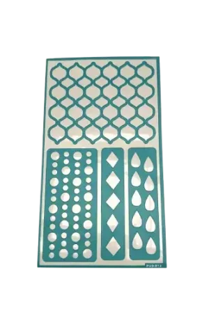 Nouvel Arrivage Pochoir Adhésif Formes Géométriques – 11,5 x 20,5 cm