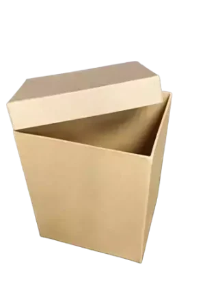 Satisfait Ou Remboursé Boîte Rectangle Haute Décopatch en Papier Mâché Brun – 14 x 12 x 17 cm