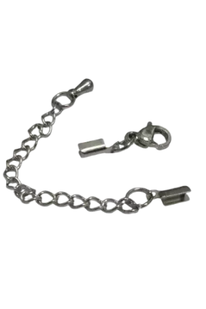 Acheter En Ligne Fermoir 10 mm, Pinces Cordon et Chaînettes à Rallonge – Acier Inoxydable