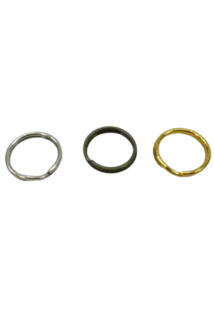 Produit De Marque Anneaux Doubles 14 mm – Divers Coloris