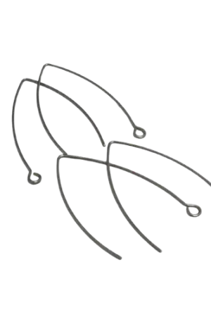 Acheter Direct Boucles d’Oreilles Fil 45 mm en Acier Inoxydable – x4